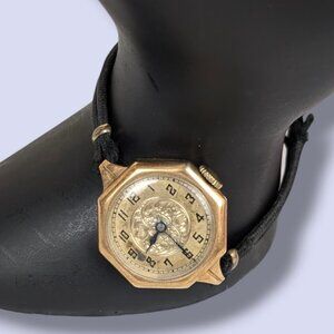 Antique 14k Gold Swiss Made Art Deco Watch
